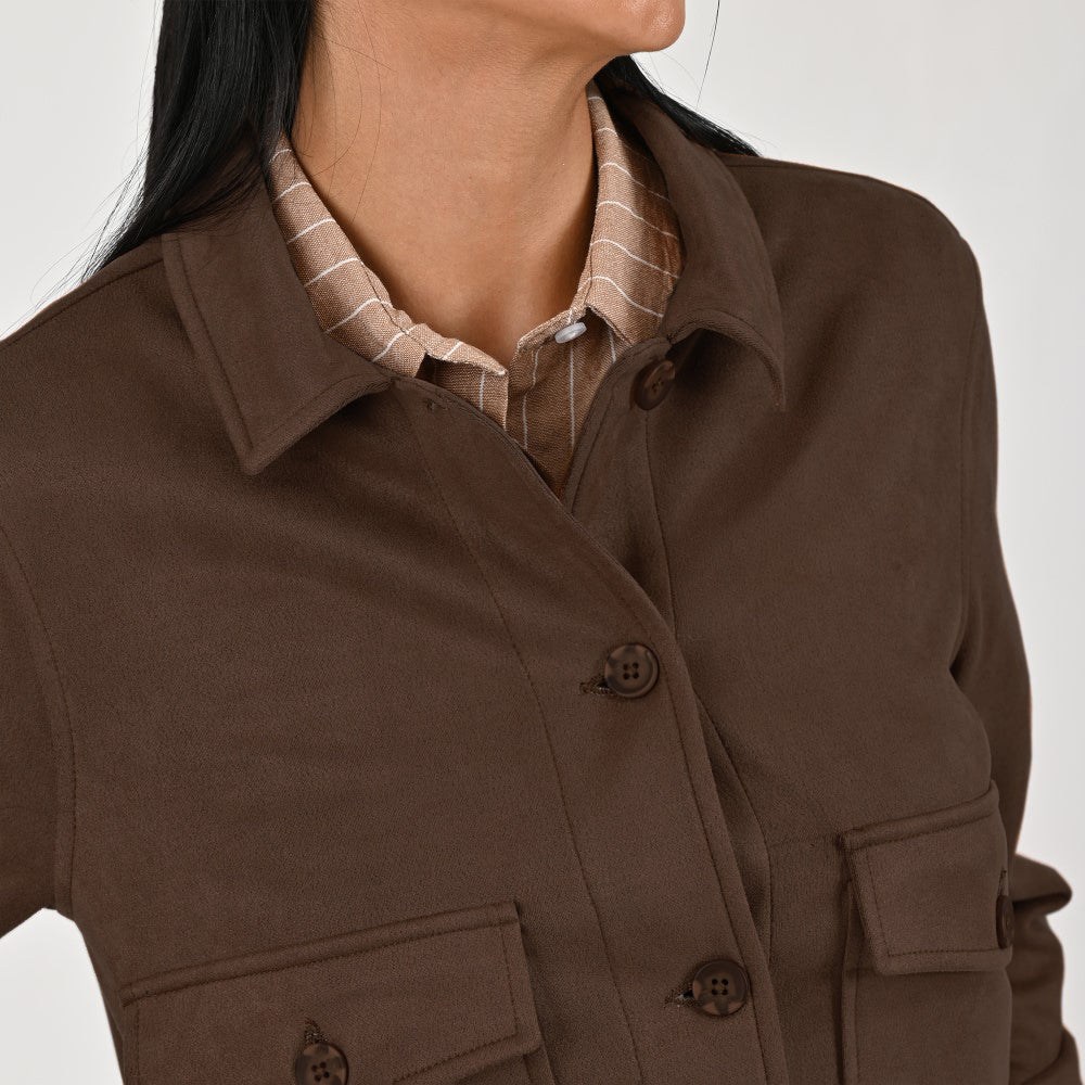 Chamarra Para Dama Supply Woman 8162 Café
