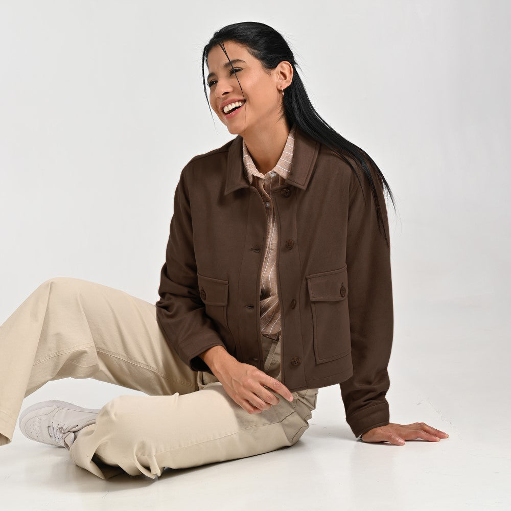 Chamarra Para Dama Supply Woman 8162 Café