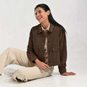 Chamarra Para Dama Supply Woman 8162 Café