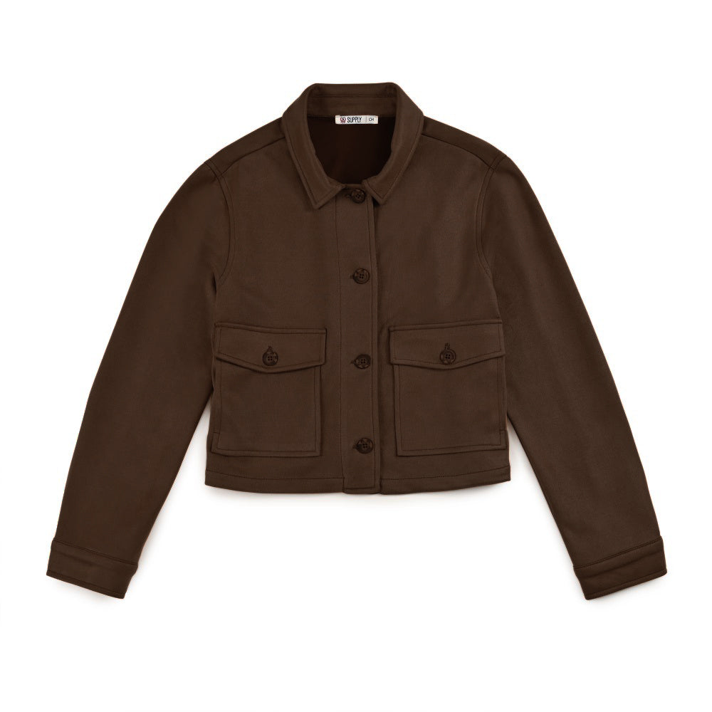 Chamarra Para Dama Supply Woman 8162 Café