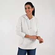 Sudadera Para Dama Supply Woman Con Capucha C910 Blanco