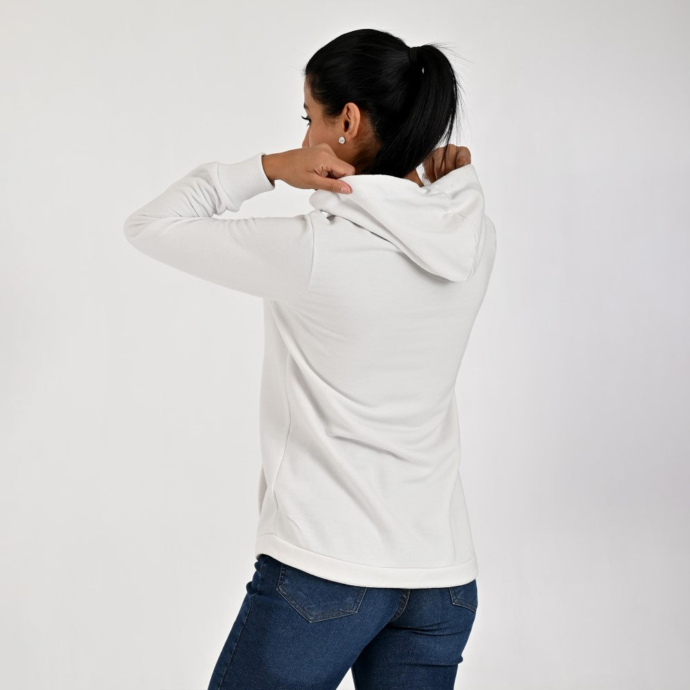 Sudadera Para Dama Supply Woman Con Capucha C910 Blanco