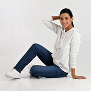 Sudadera Para Dama Supply Woman Con Capucha C910 Blanco