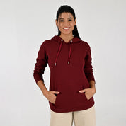 Sudadera Para Dama Supply Woman Con Capucha C910 Vino