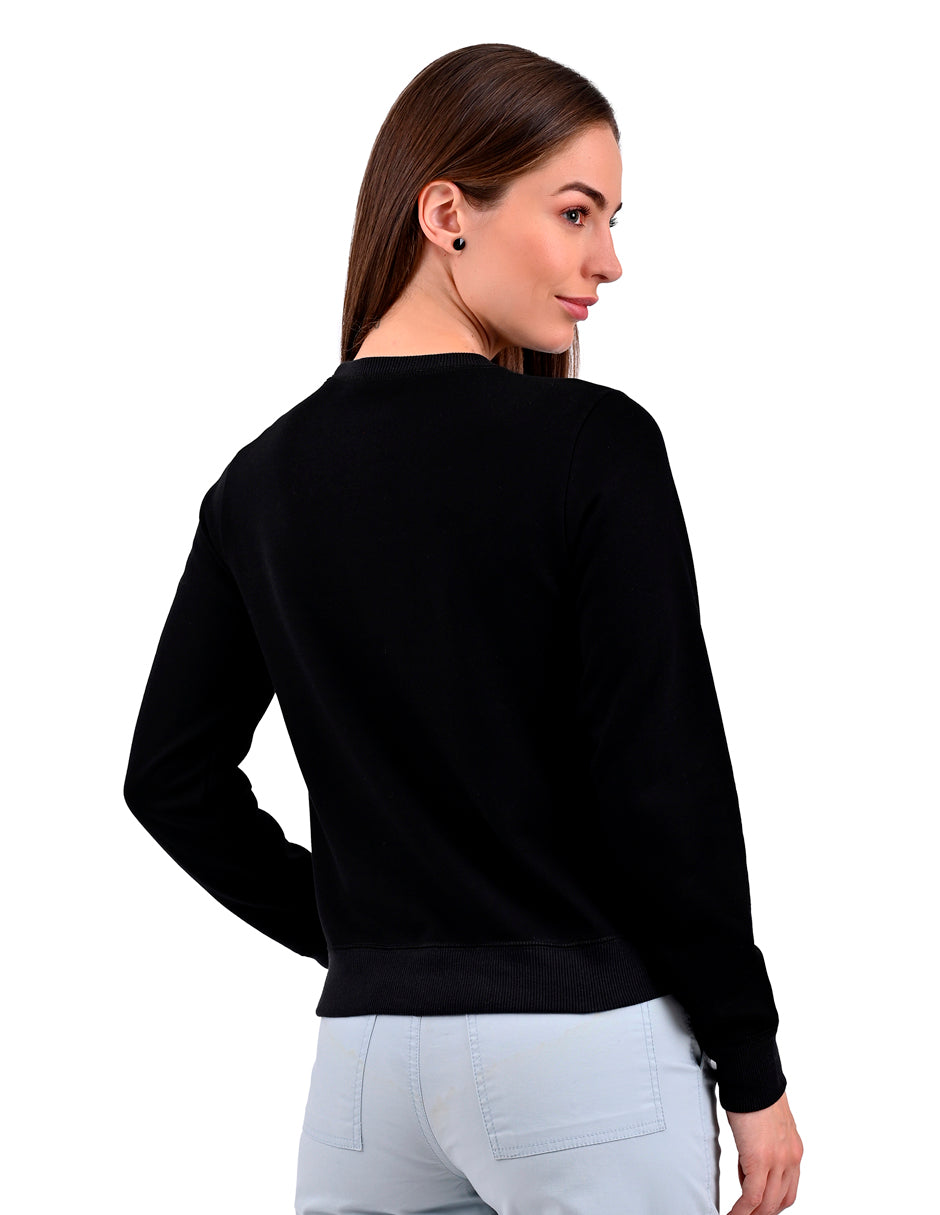 Sudadera Supply Woman Cuello Redondo 6910 Negro