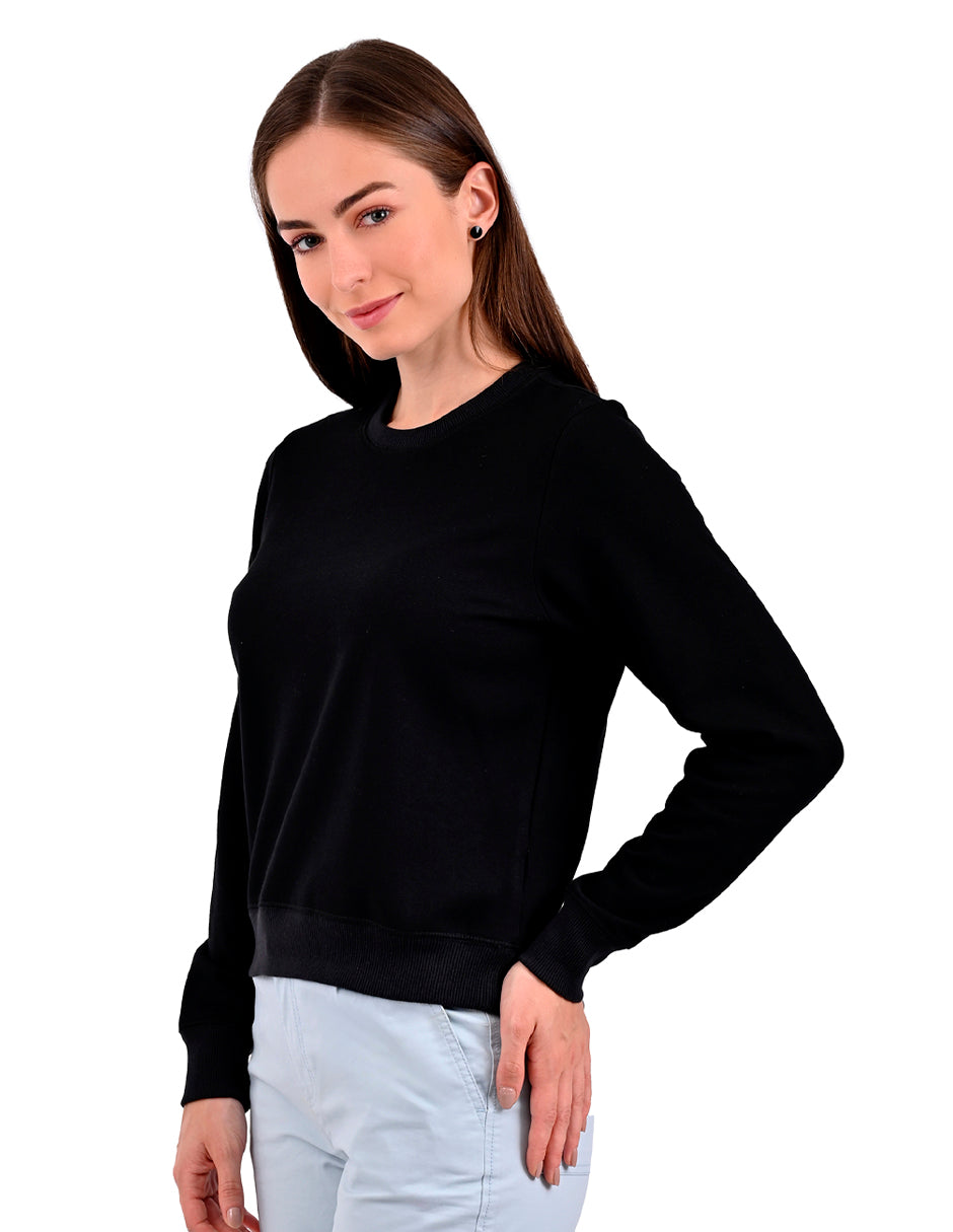 Sudadera Supply Woman Cuello Redondo 6910 Negro