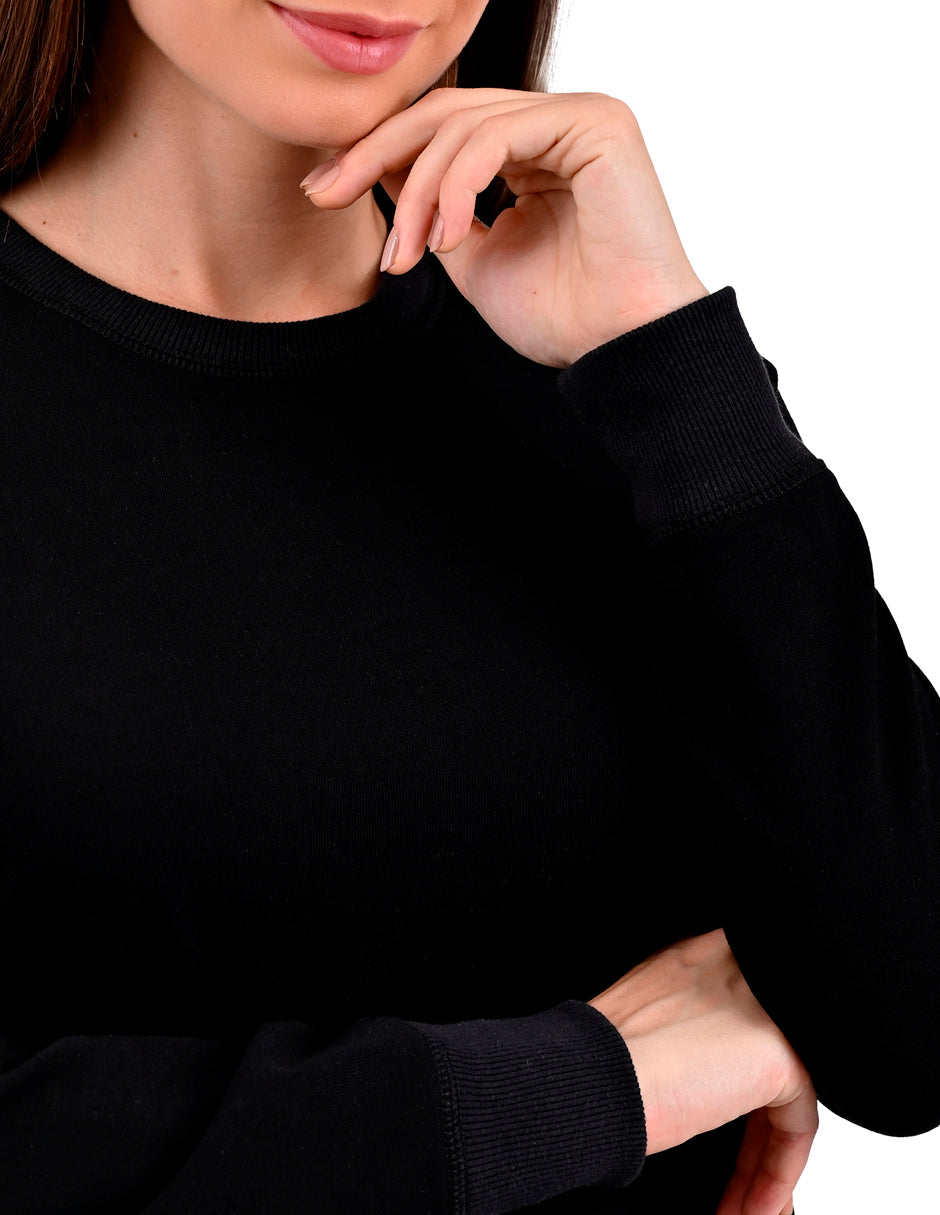 Sudadera Supply Woman Cuello Redondo 6910 Negro