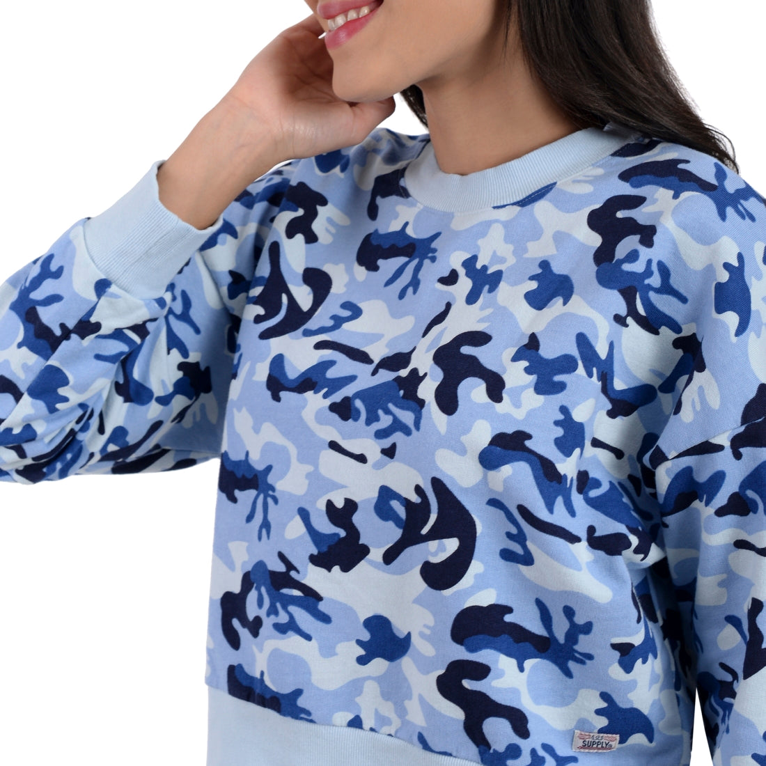 Sudadera Supply Company Azul cuello redondo Azul