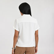 Blusa Para Dama Supply Woman Manga Corta Camisera 3723 Blanco