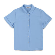 Blusa Para Dama Supply Woman Manga Corta Camisera 3723 Azul