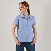 Blusa camisera Supply Woman Manga corta 7734 Azul Cielo