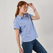 Blusa camisera Supply Woman Manga corta 7734 Azul Cielo