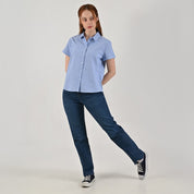 Blusa camisera Supply Woman Manga corta 7734 Azul Cielo