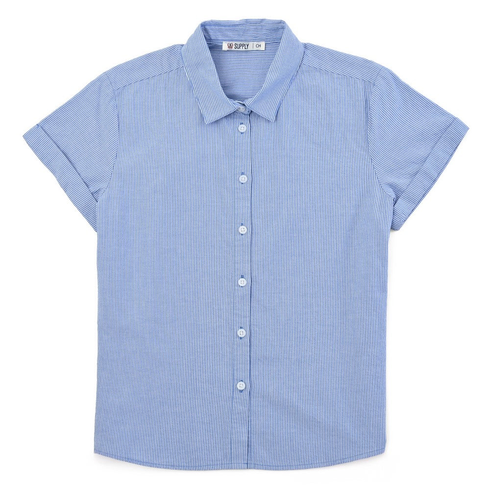 Blusa camisera Supply Woman Manga corta 7734 Azul Cielo