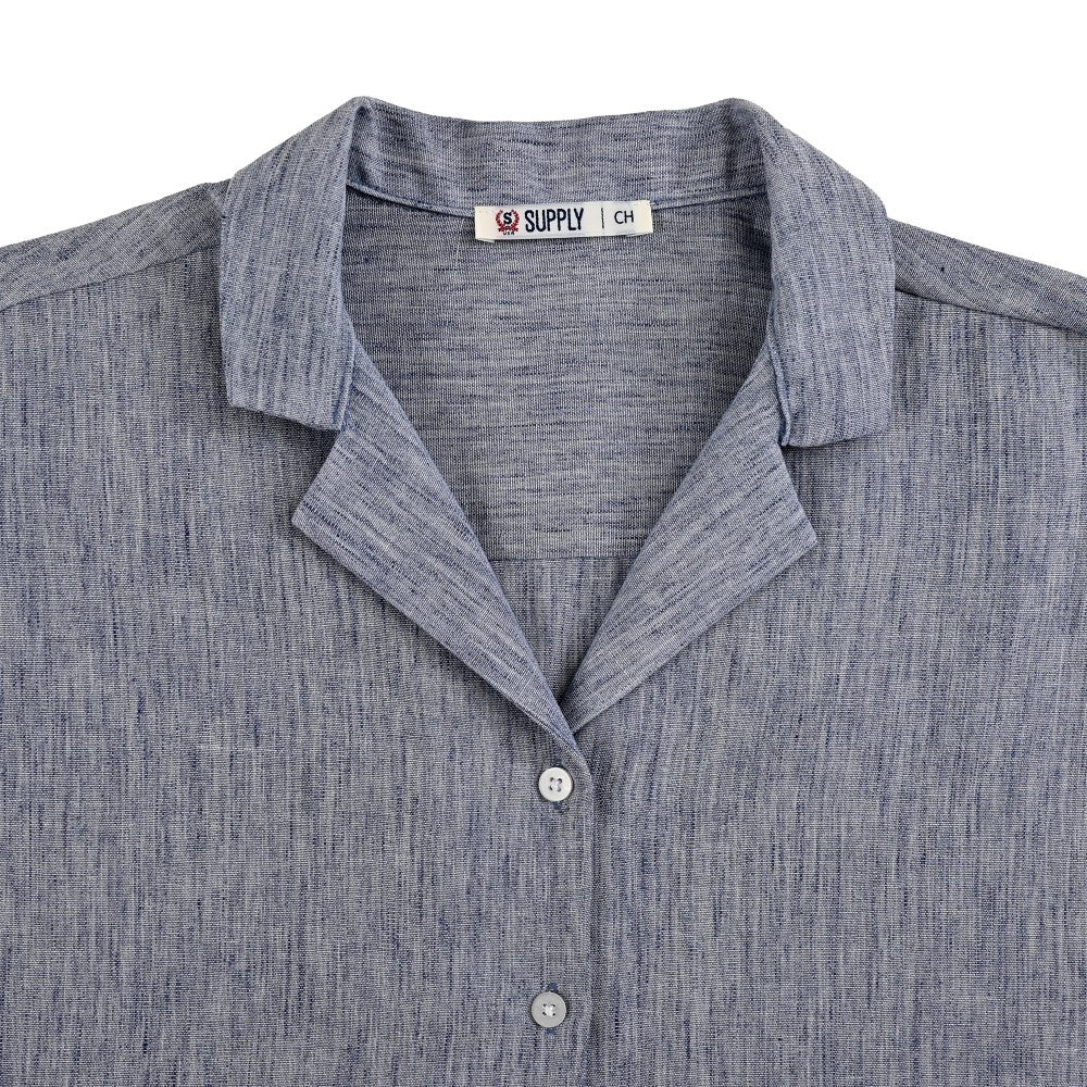 Blusa Para Dama Supply Woman Manga Corta Camisera 7983 Azul Marino