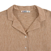Blusa Para Dama Supply Woman Manga Corta Camisera 7983 Beige Claro