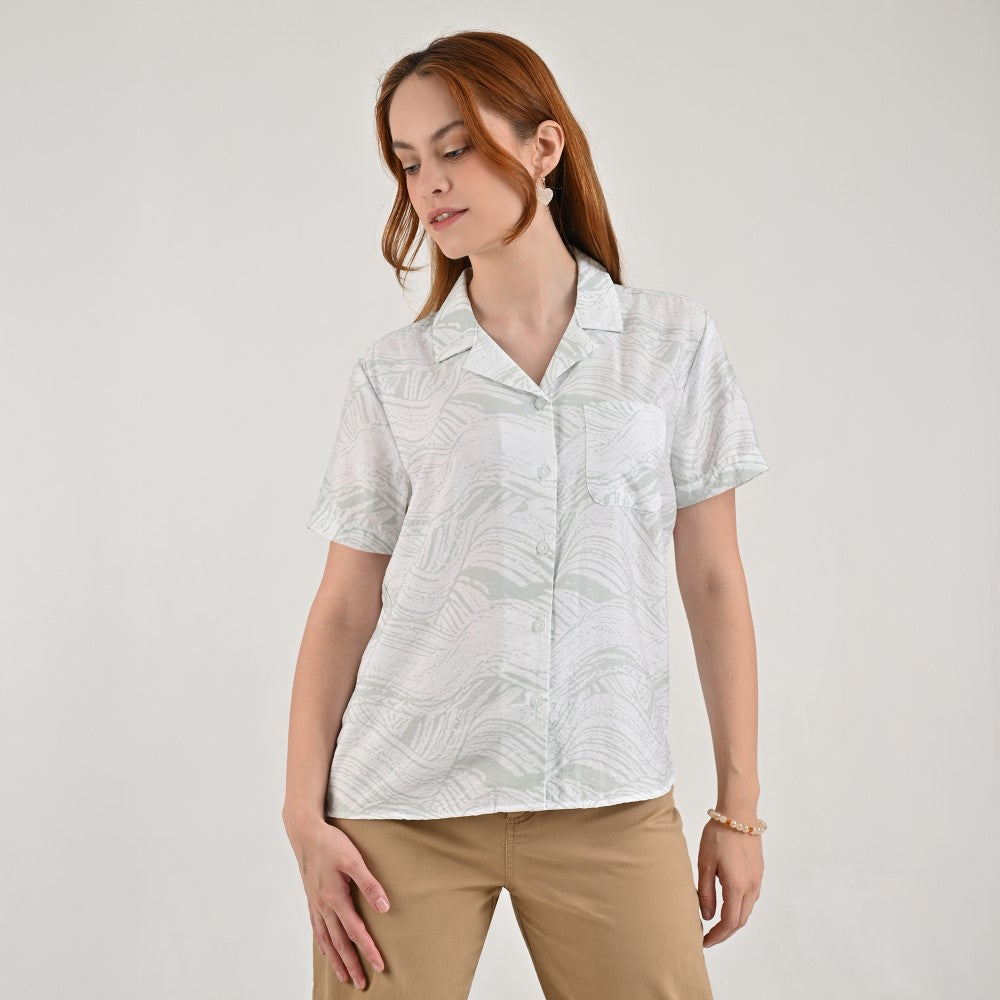 Blusa camisera Supply Woman Manga corta 7731 Verde