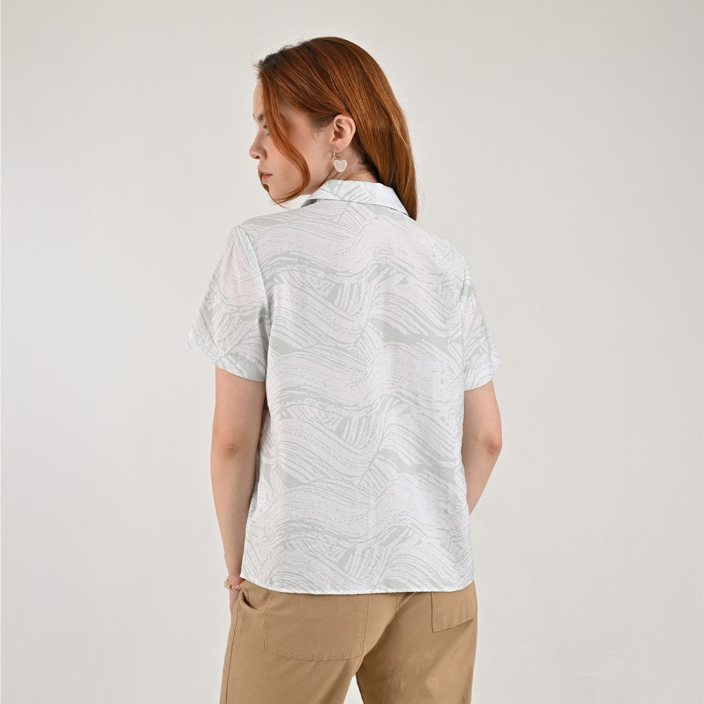 Blusa camisera Supply Woman Manga corta 7731 Verde