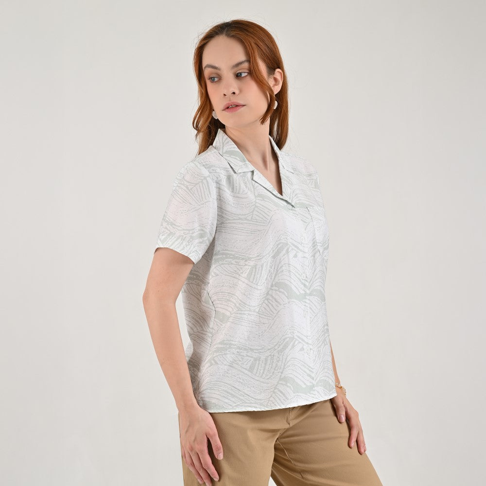 Blusa camisera Supply Woman Manga corta 7731 Verde