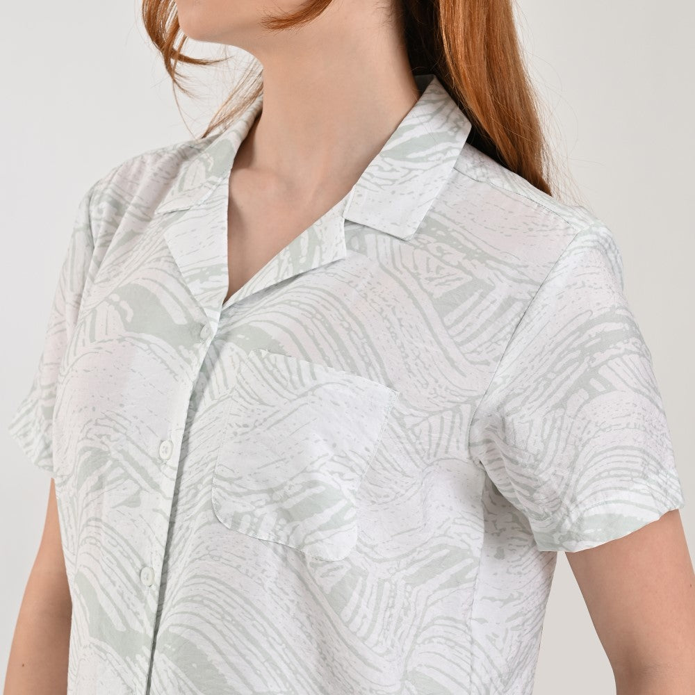 Blusa camisera Supply Woman Manga corta 7731 Verde