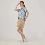 Blusa camisera Supply Woman Manga corta 7735 Azul
