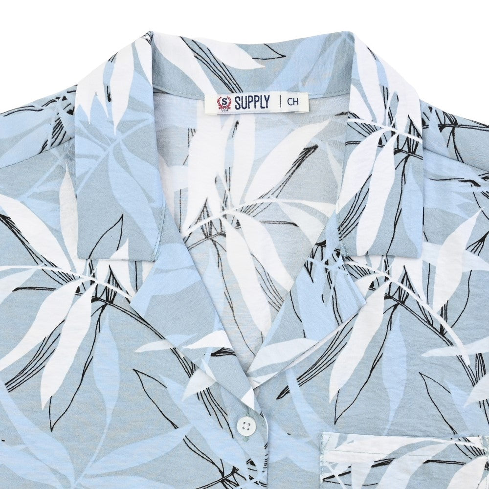 Blusa camisera Supply Woman Manga corta 7735 Azul