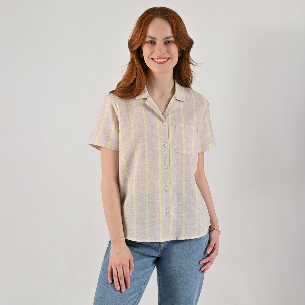 Blusa camisera Supply Woman Manga corta 7738 Arena