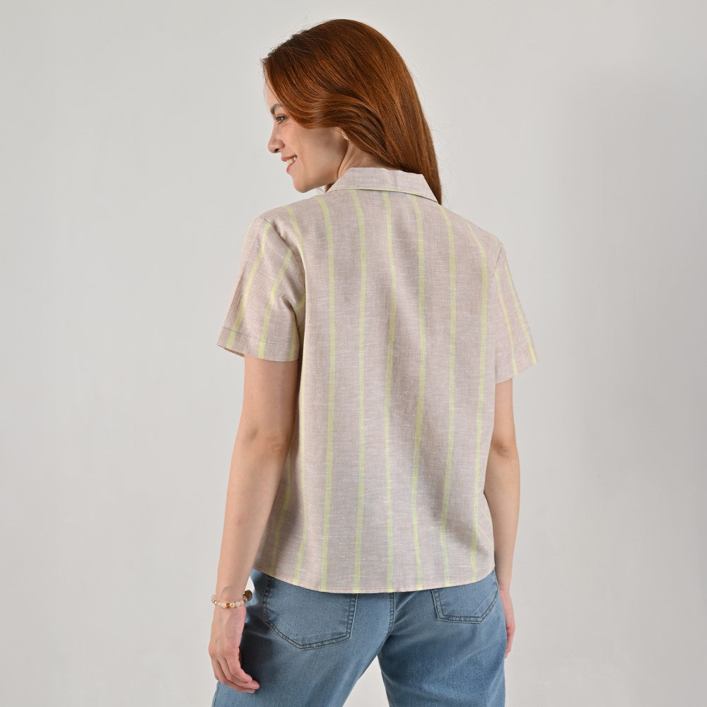 Blusa camisera Supply Woman Manga corta 7738 Arena