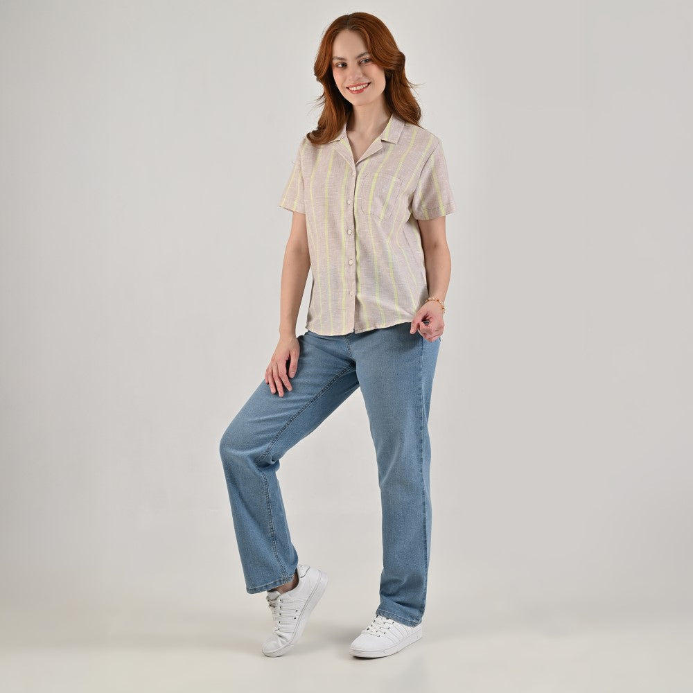 Blusa camisera Supply Woman Manga corta 7738 Arena