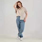 Blusa camisera Supply Woman Manga corta 7738 Arena