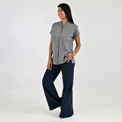 Blusa Para Dama Supply Woman Manga Corta Camisera 2303 Gris