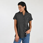 Blusa Para Dama Supply Woman Manga Corta Camisera 2303 Negro