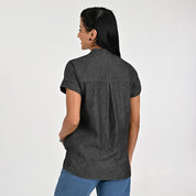 Blusa Para Dama Supply Woman Manga Corta Camisera 2303 Negro