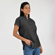 Blusa Para Dama Supply Woman Manga Corta Camisera 2303 Negro