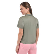 Blusa Supply Company manga corta de botones Verde Olivo