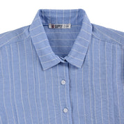 Blusa Para Dama Supply Woman Manga Corta Camisera 7982 Azul