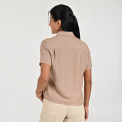 Blusa Para Dama Supply Woman Manga Corta Camisera 7982 Cocoa