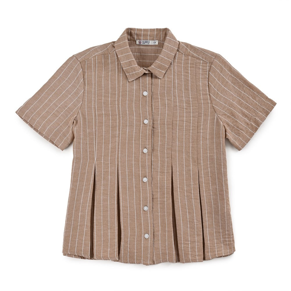 Blusa Para Dama Supply Woman Manga Corta Camisera 7982 Cocoa