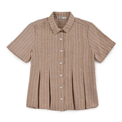 Blusa Para Dama Supply Woman Manga Corta Camisera 7982 Cocoa