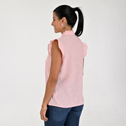 Blusa Para Dama Supply Woman Sin Manga Cuello Redondo 7983 Rosa