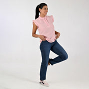 Blusa Para Dama Supply Woman Sin Manga Cuello Redondo 7983 Rosa
