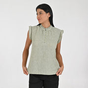 Blusa Para Dama Supply Woman Sin Manga Cuello Redondo 7983 Verde pistache