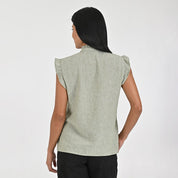 Blusa Para Dama Supply Woman Sin Manga Cuello Redondo 7983 Verde pistache