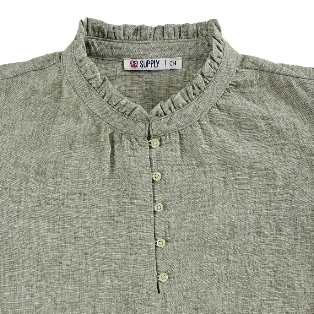 Blusa Para Dama Supply Woman Sin Manga Cuello Redondo 7983 Verde pistache