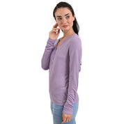 Playera Supply Woman Manga Larga Cuello Henley 2565