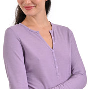 Playera Supply Woman Manga Larga Cuello Henley 2565