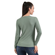 Playera Supply Woman Manga Larga Cuello Henley 2565