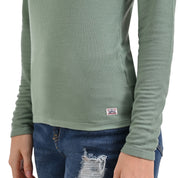 Playera Supply Woman Manga Larga Cuello Henley 2565