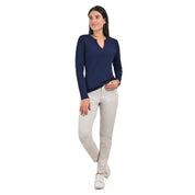 Blusa Supply Company manga larga Azul Marino