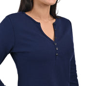 Blusa Supply Company manga larga Azul Marino